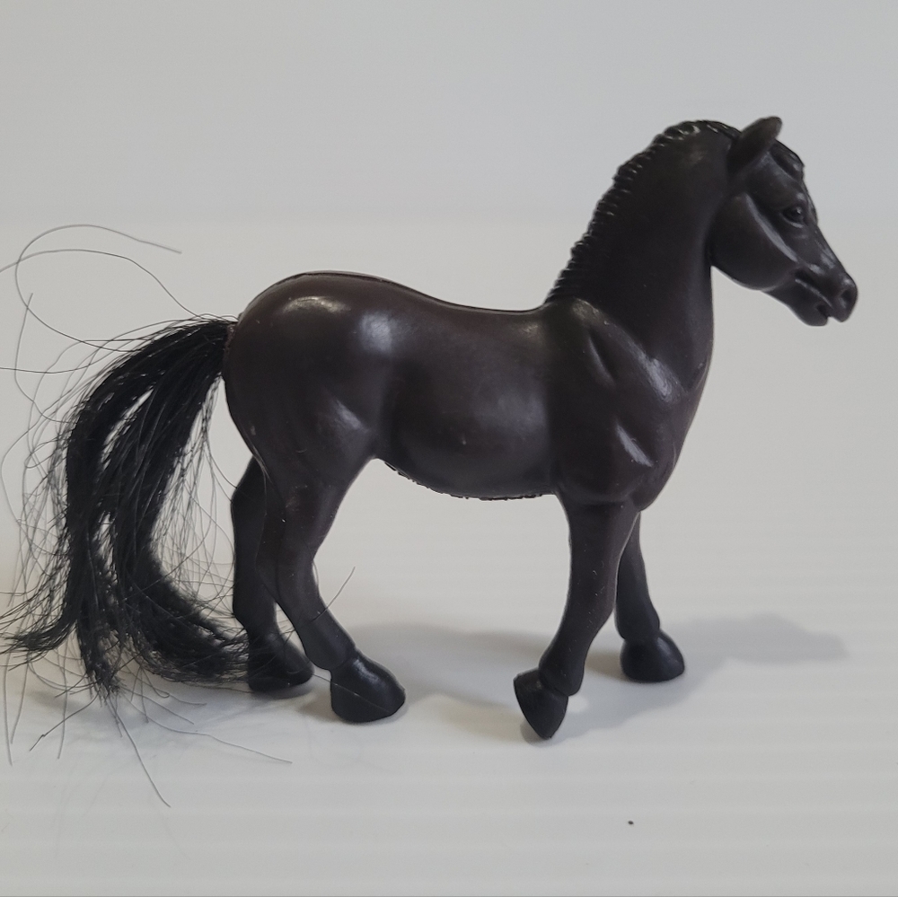 Vintage MMTL 2001 Black Morgan Buckskin Horse 2.5" Tall.